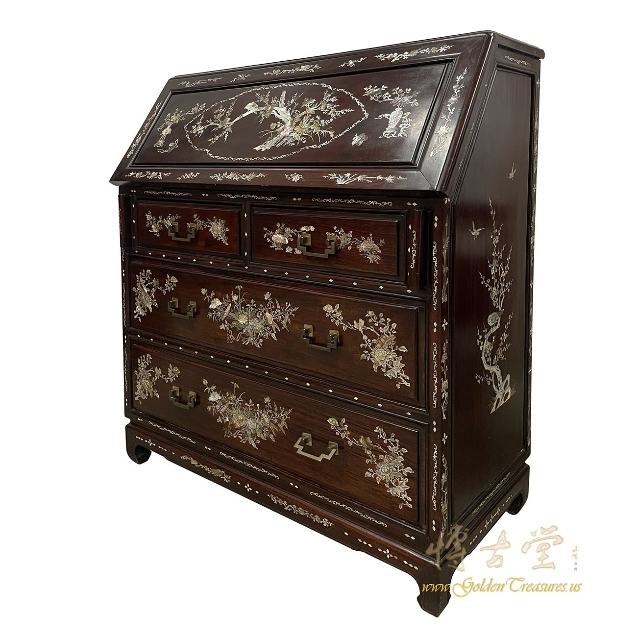 Antique chinese secretary desk discount