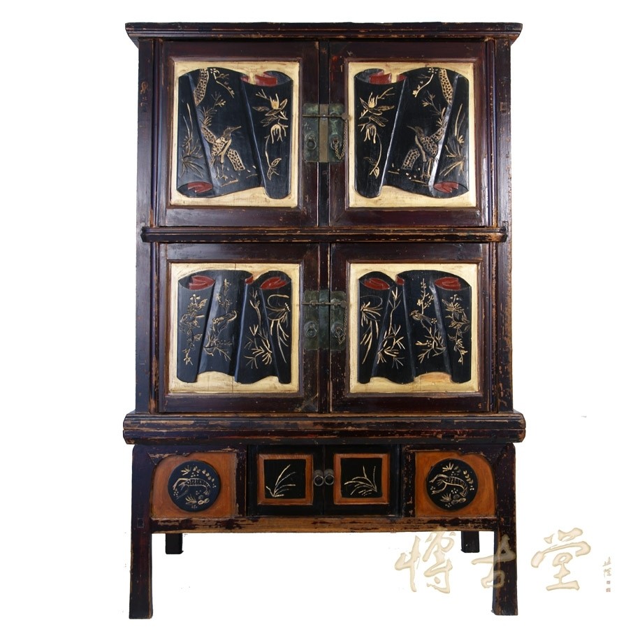 Chinese Antique Carved Zhejiang Armoire 11LP06