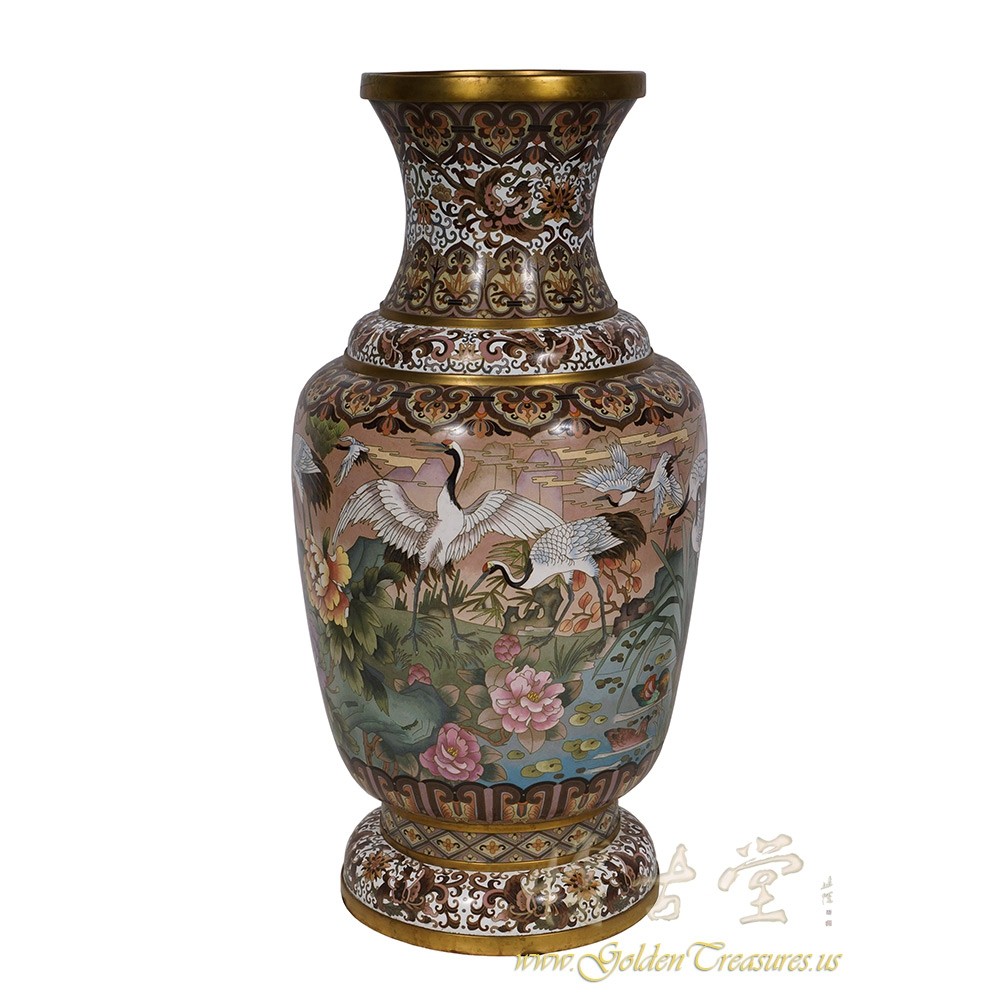 Antique Chinese Cloisonne Vase 18LP01