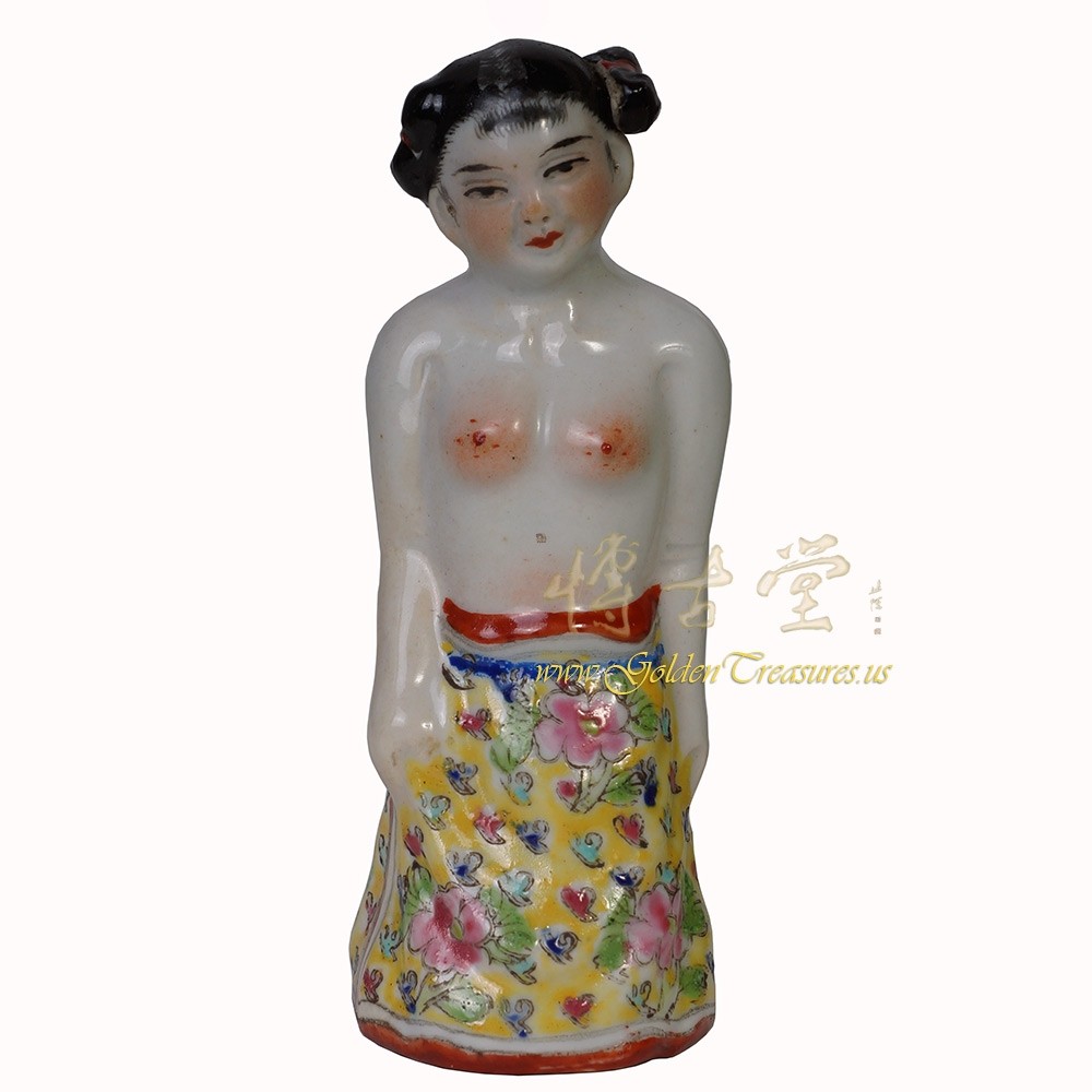 Chinese Antique Naughty Figural Perfume Bottle Nude woman 18LP18