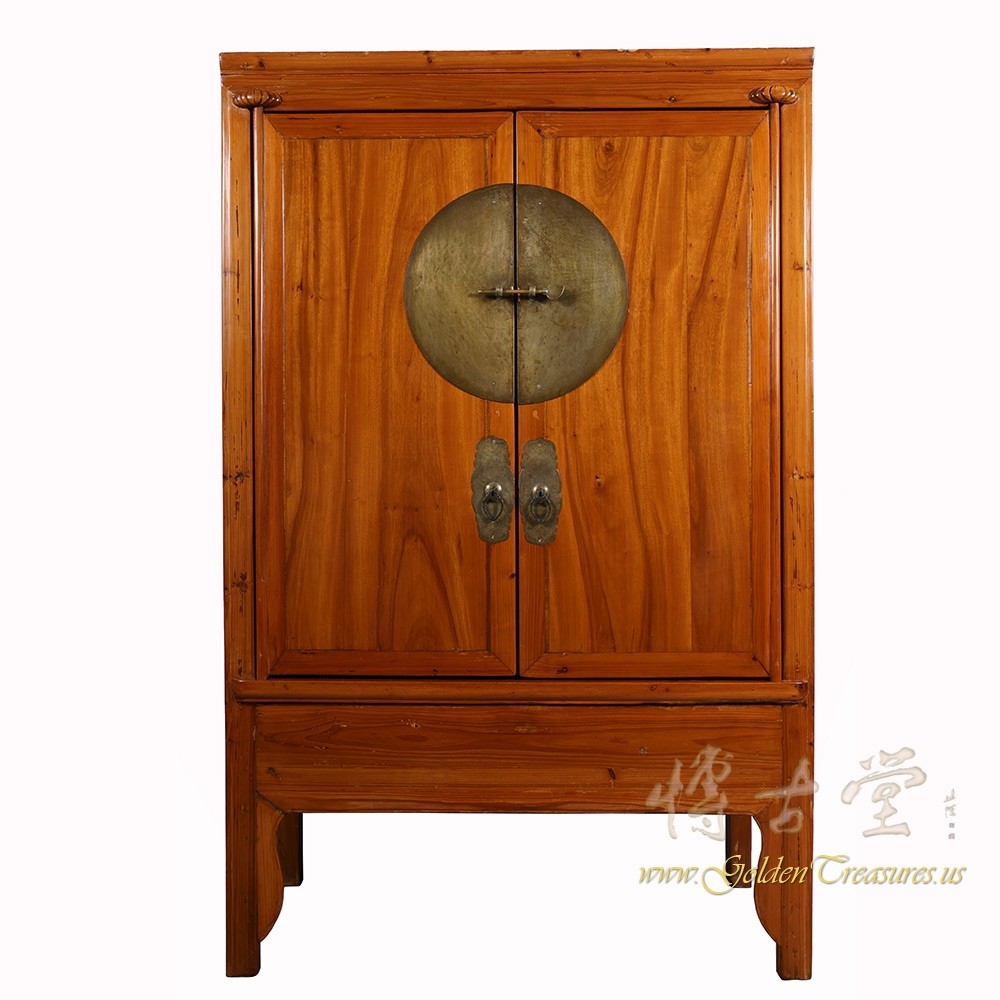 Chinese Antique Carved Camphor wood Sun Cabinet/Armoire 18LP27