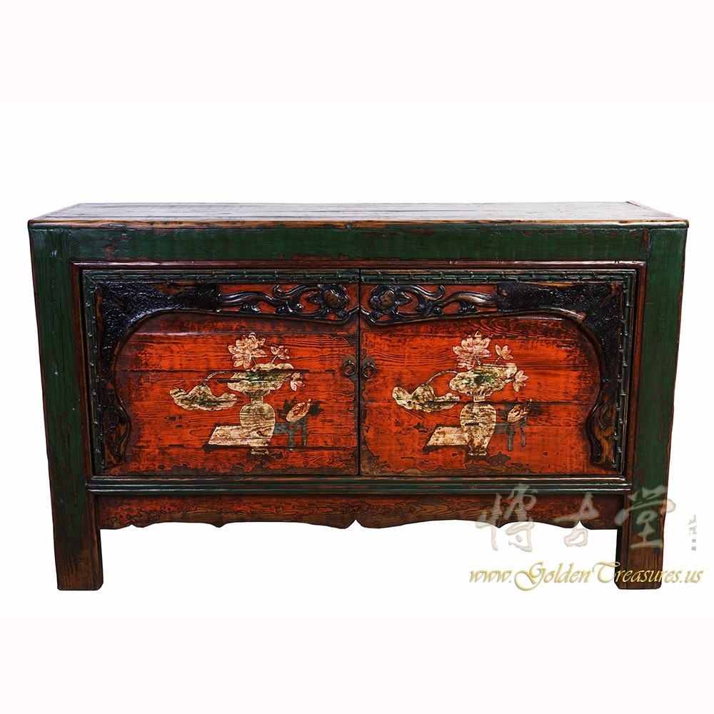 Chinese Antique Mongolia Cabinet/Buffet Table Sideboard 18LP29