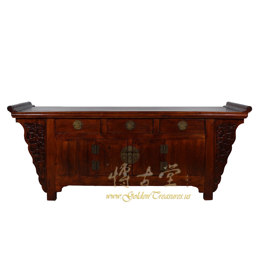 Chinese Antique Carved Sideboard/Buffet Table 18LP31