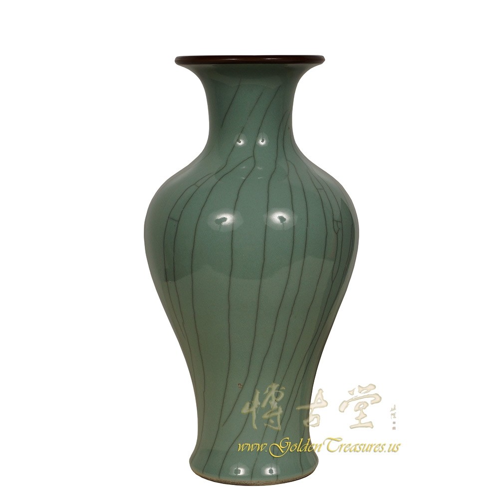 Vintage Chinese Jun Ci Porcelain Vase