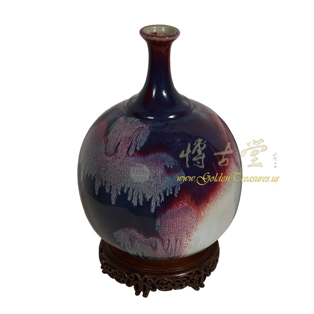Vingate Chinese Jun Porcelain Vault of Heaven Vase