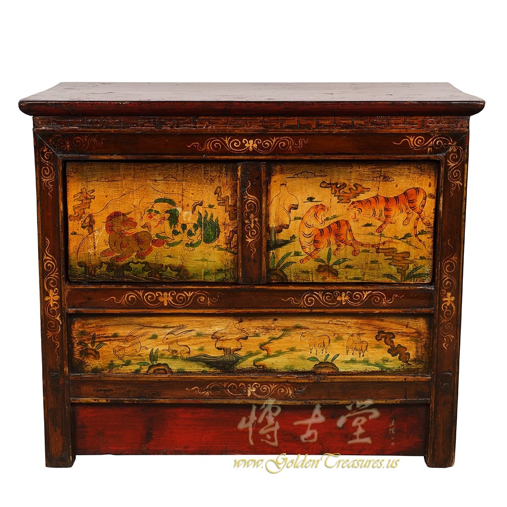 Tibetan Antique Altar Prayer/Bedside Table