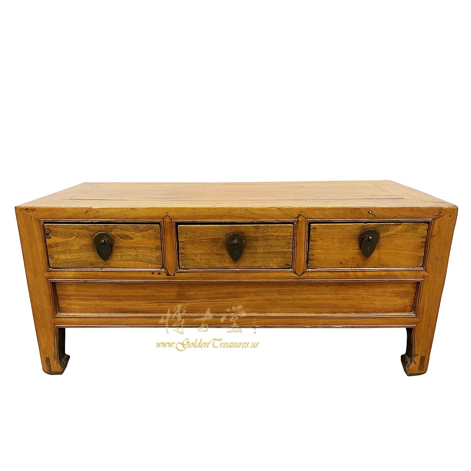 Antique Chinese Carved Low Coffee Table