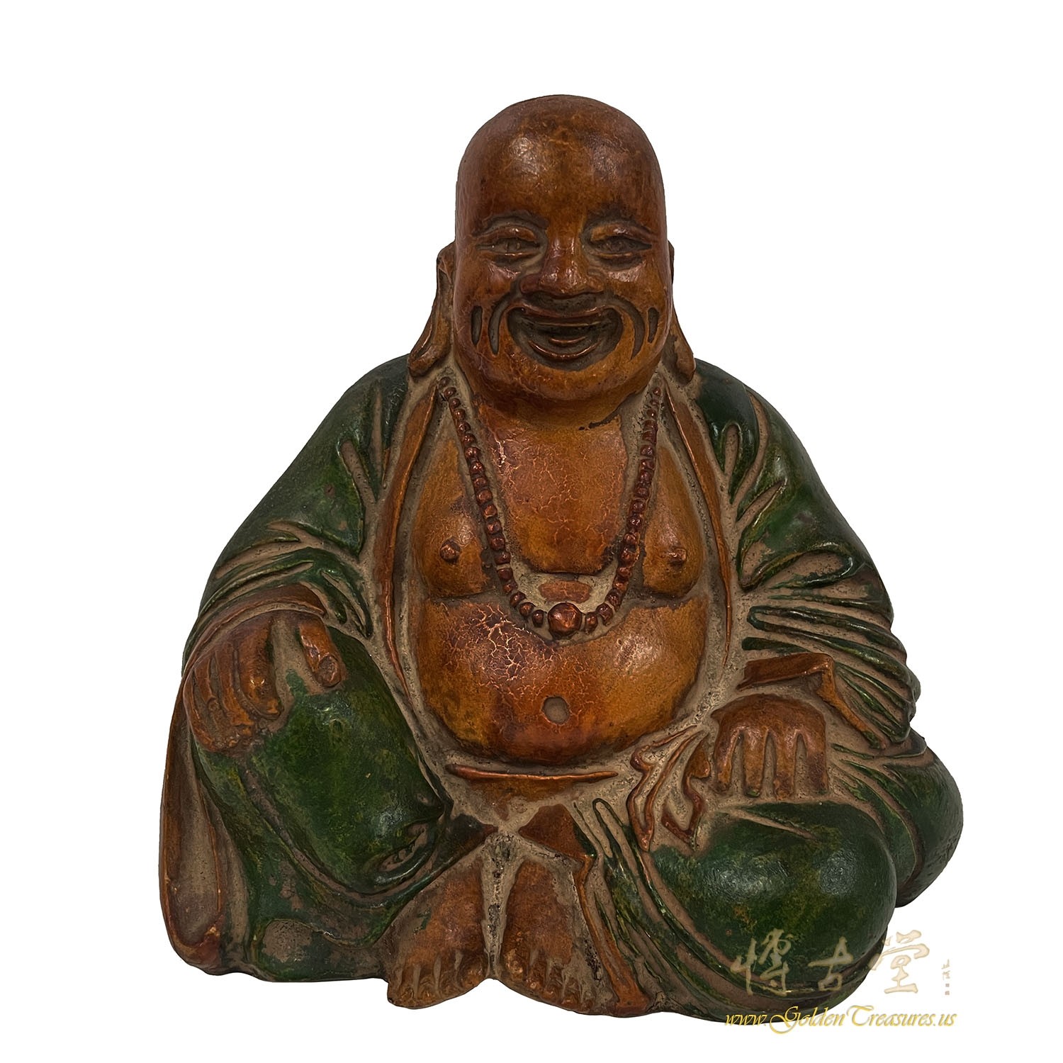 Antique Chinese Happy Buddha Statuary