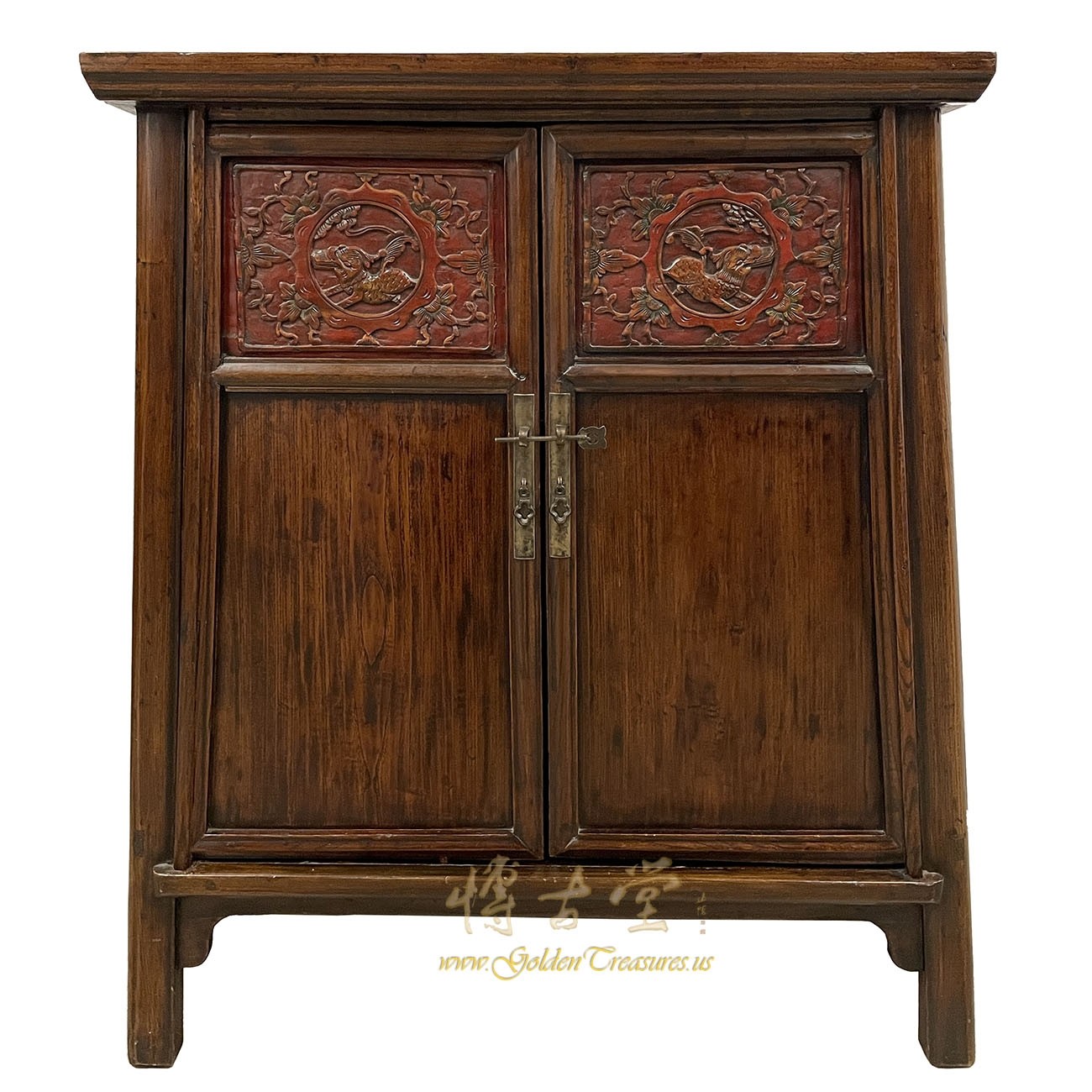 Antique Chinese Carved Cabinet/Side Table