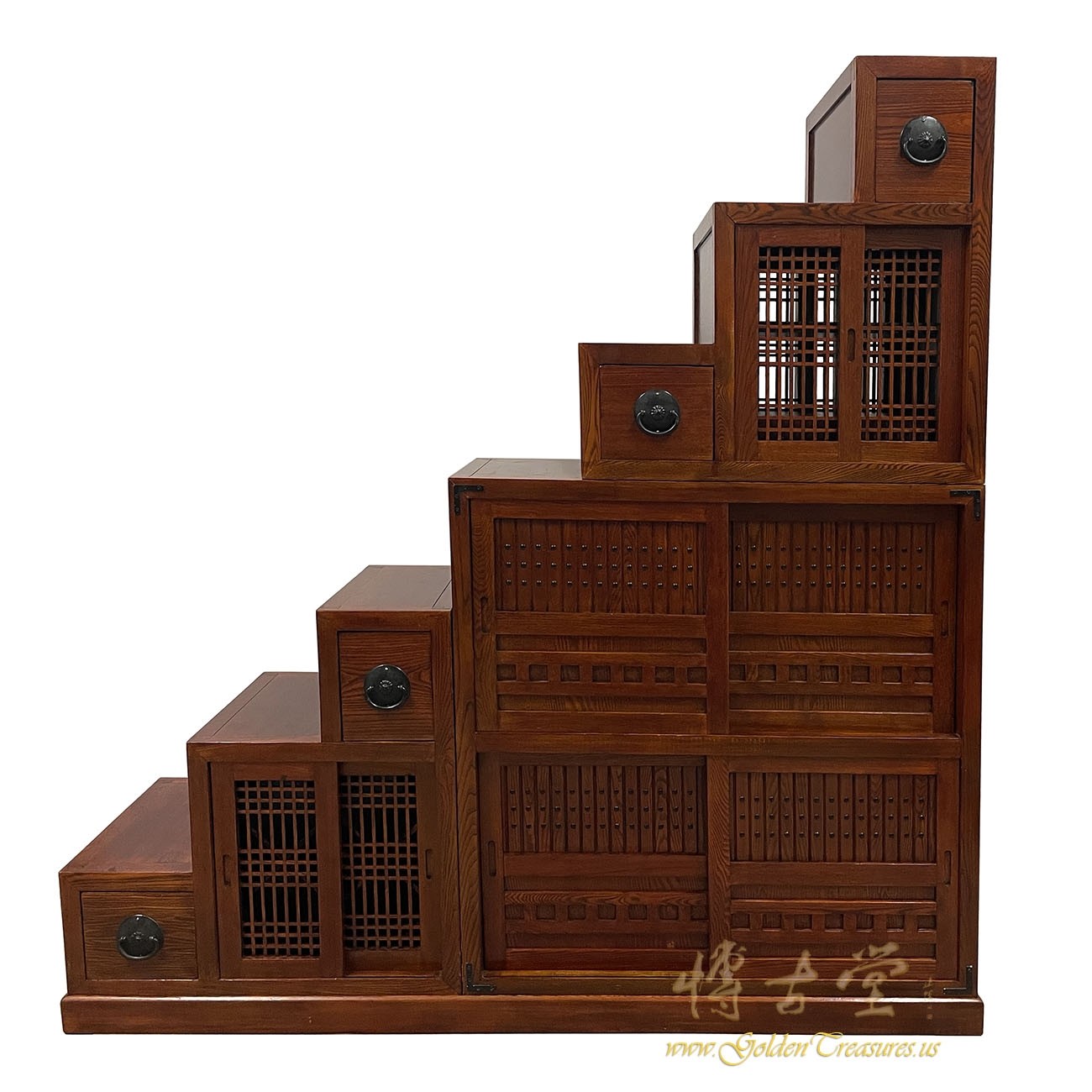 Vintage Chinese 3 pcs Double Sided Steps/Ladder Cabinet