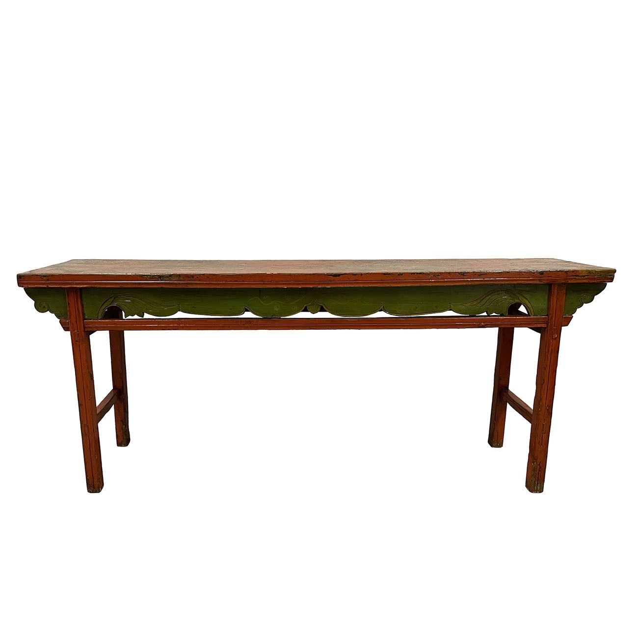 20th Century Antique Chinese Painted Long Sofa Table/Console Table