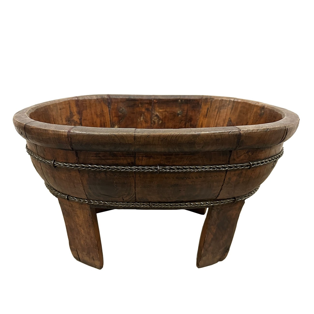 Late 19th Century Chinese Hand Made Wooden Wash/Laundry Basin