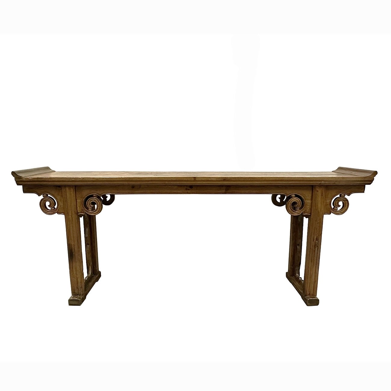 19th Century Antique Chinese Open Carved Altar Table/Sofa Table/Console