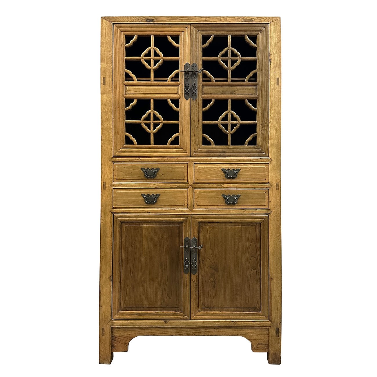20th Century Chinese Carved Cabinet with Carved doors