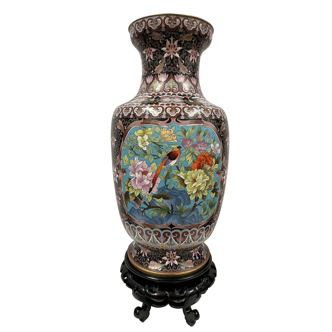 Mid-20th Century Chinese Cloisonne Vase