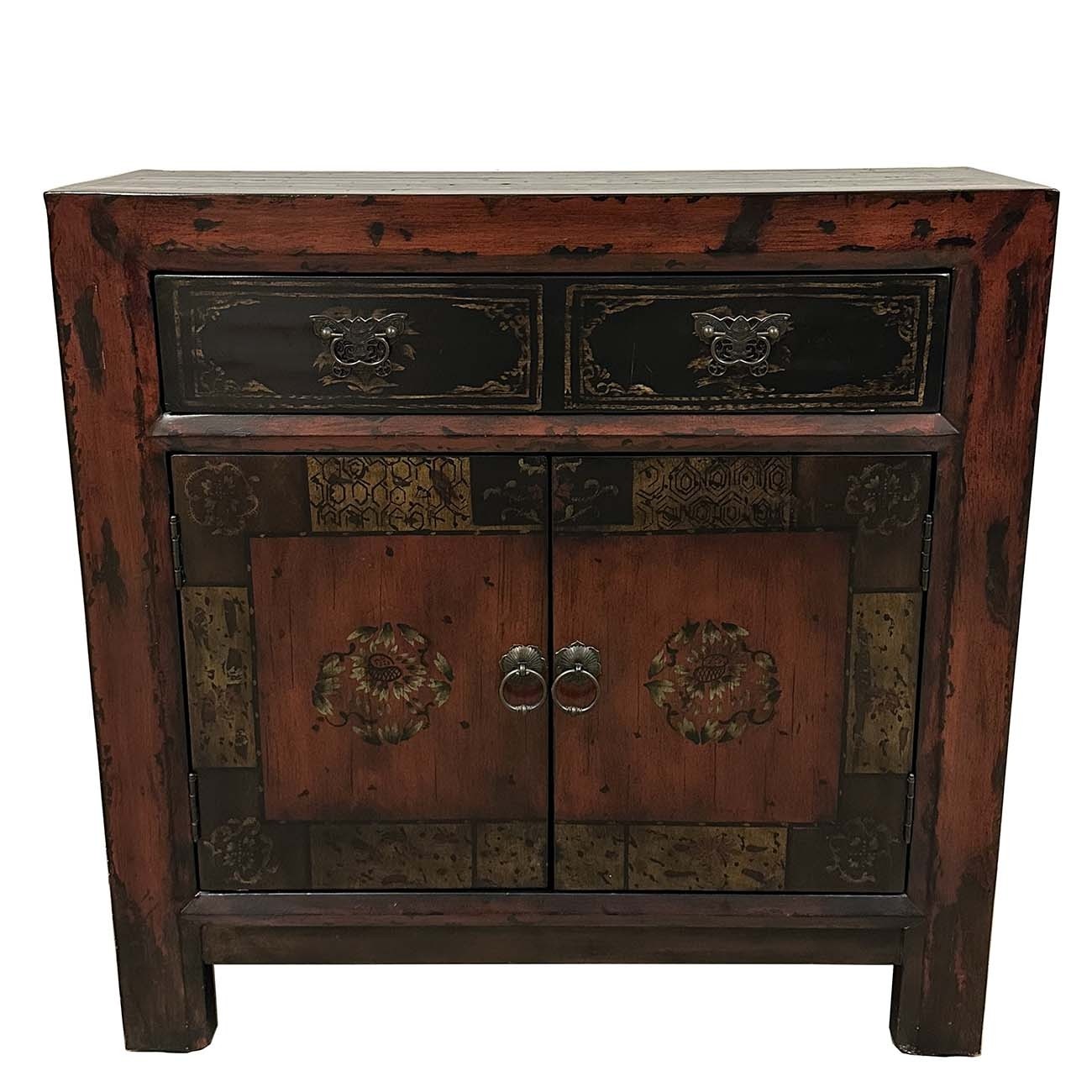 Mid 20th Century Chinese Reproduction Painted Console Table, Sideboard