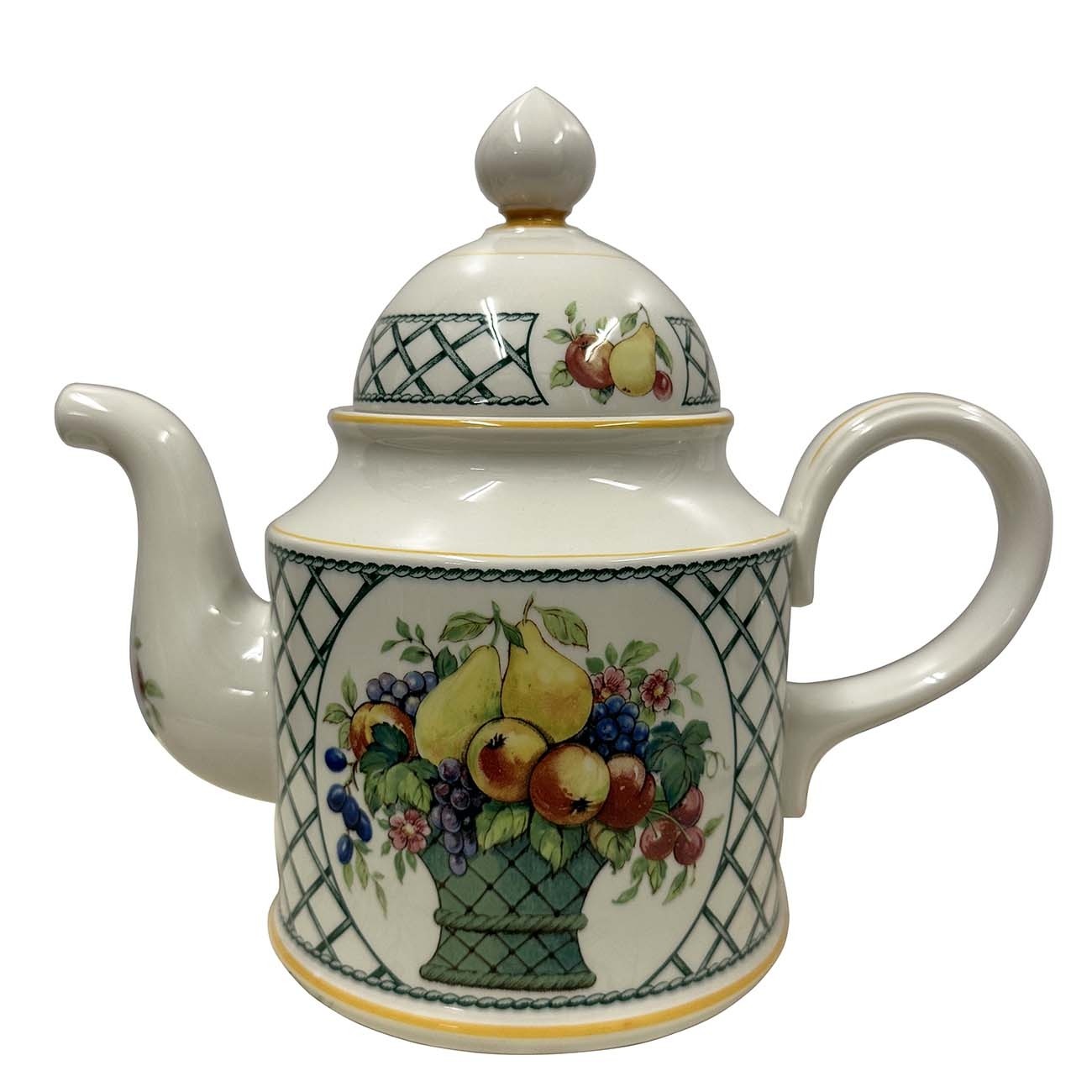 Villeroy and Boch Basket very rare Teapot/Coffee pot with Lid