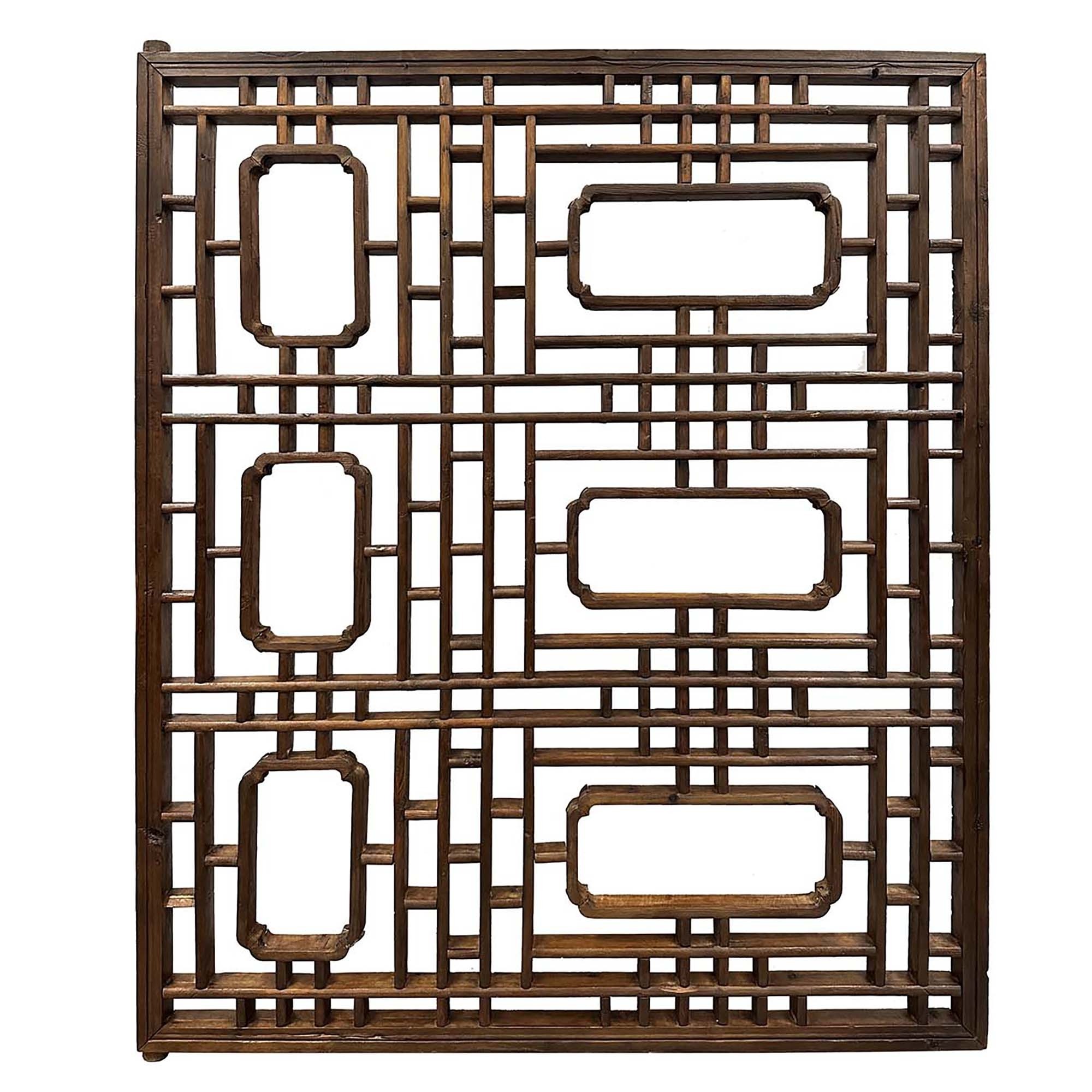 Late 19th Century Antique Chinese Carved Wooden Window Panel/Wall Arts