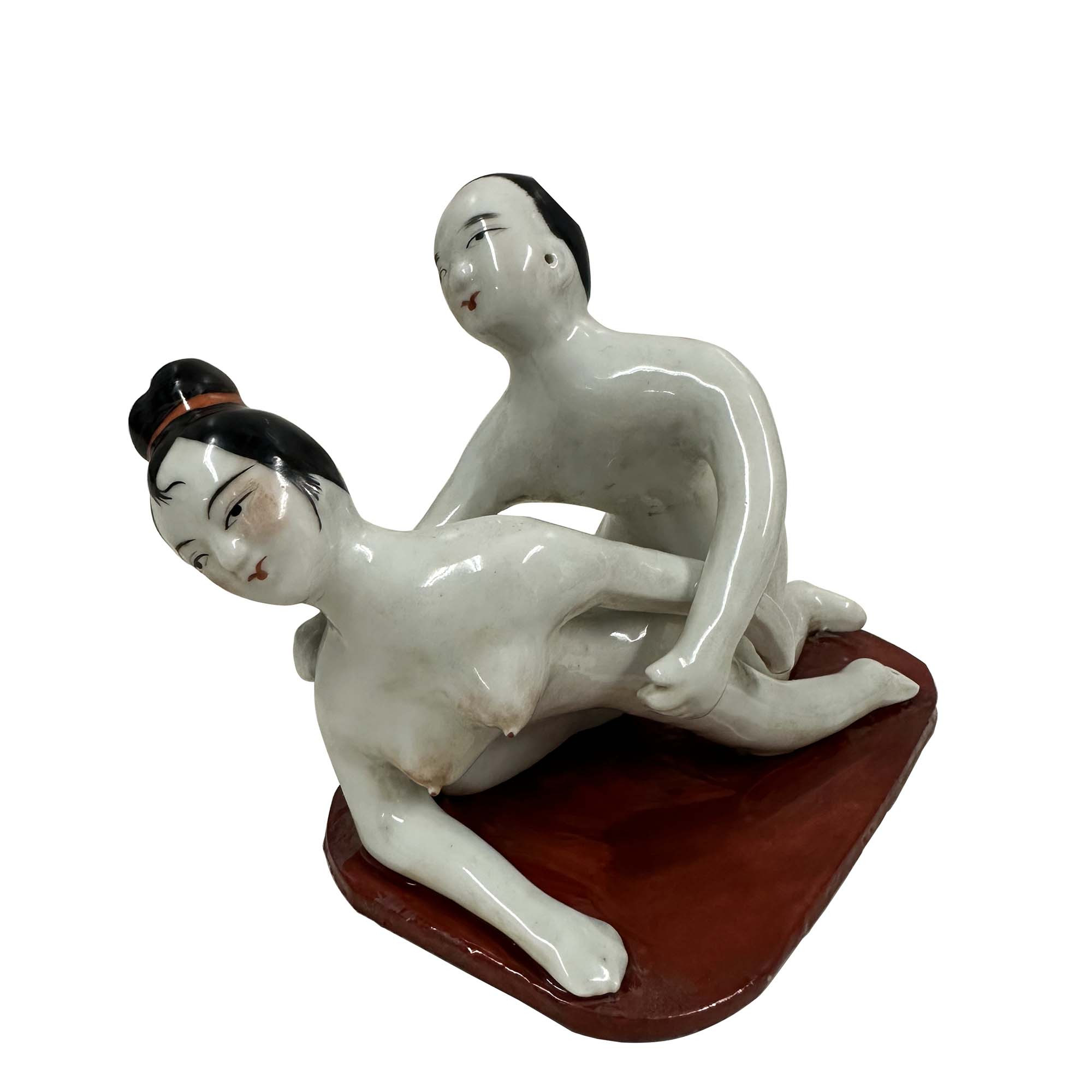 Early 20th-Century Antique Chinese Erotic Porcelain Figurine