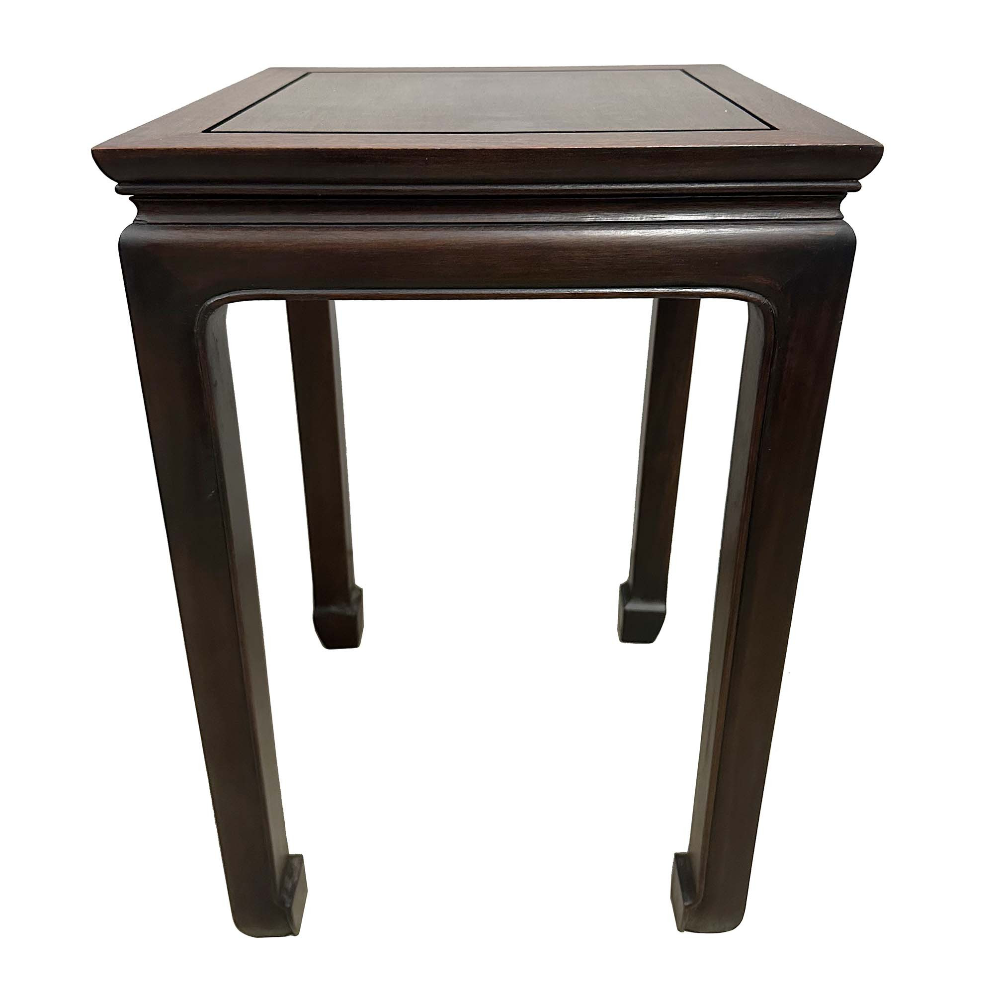 Antique Chinese Ming-style Square Stand, Side Table, Display Pedestal