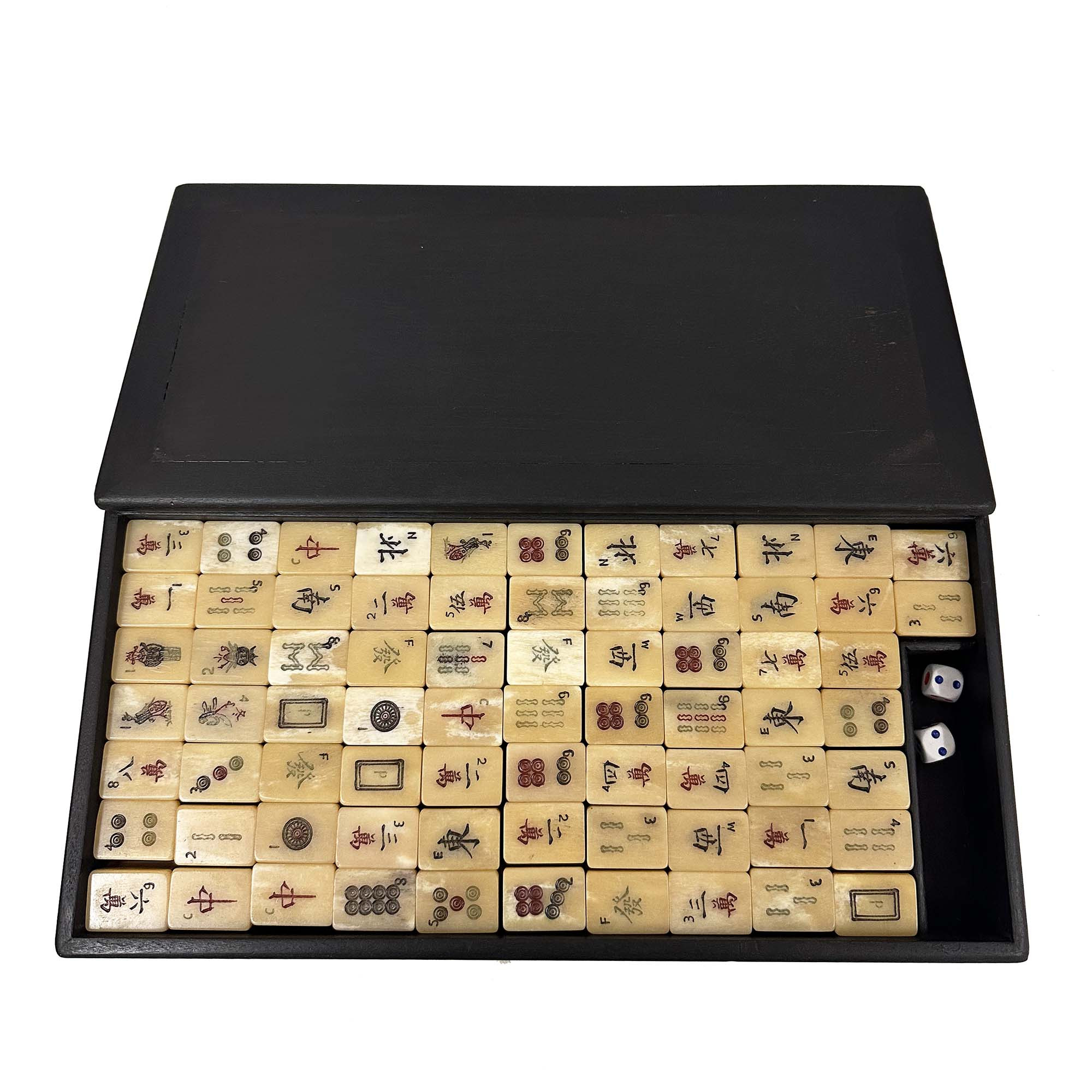 Mid-20th Century Vintage Chinese Mah-Jong Game Set