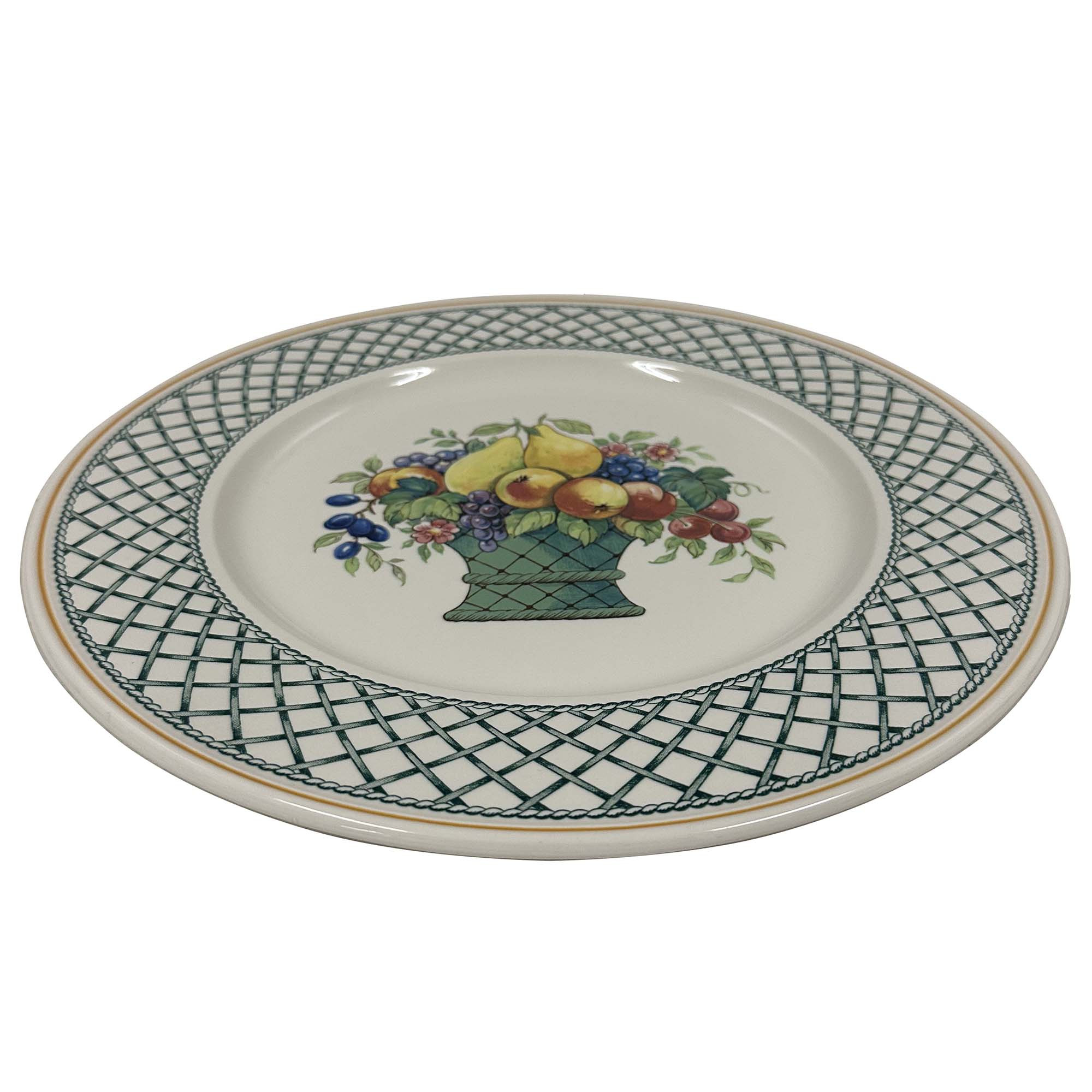 Vintage Villeroy and Boch Basket Pattern Dinner Plate, 1980s