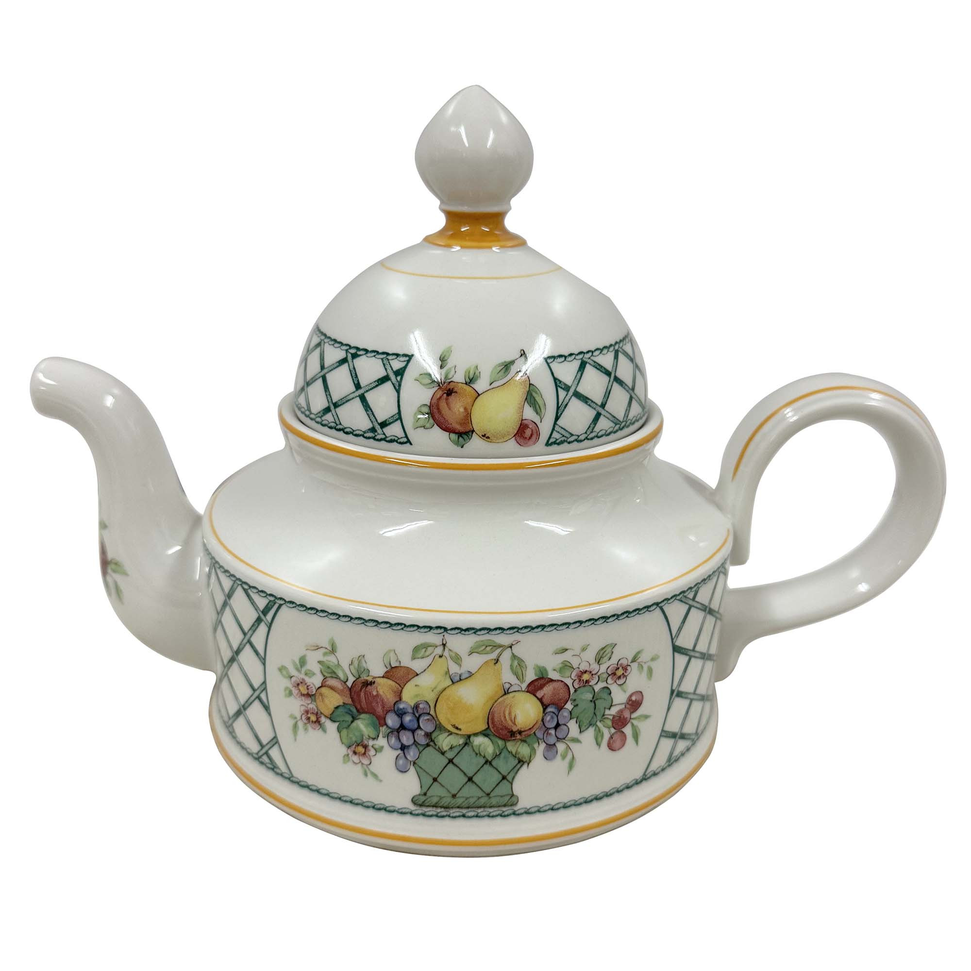 Vintage Villeroy & Boch Basket Pattern Teapot with Lid, Germany