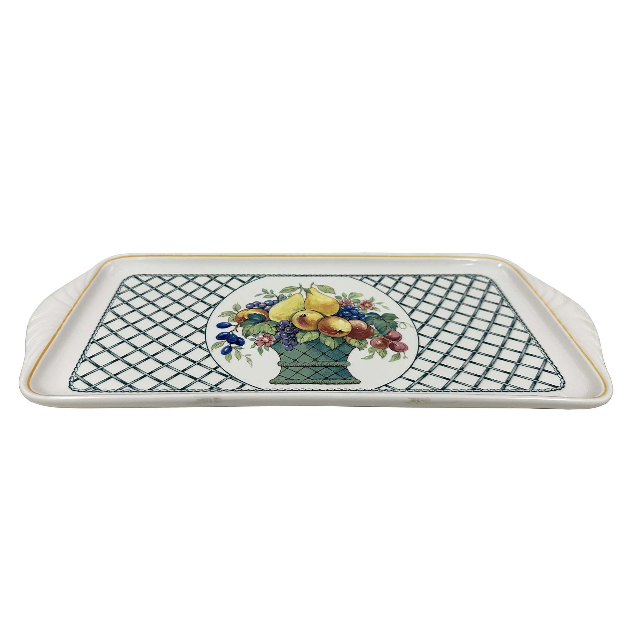 Vintate Villeroy & Boch "Basket" Large Sandwich Tray, Germany
