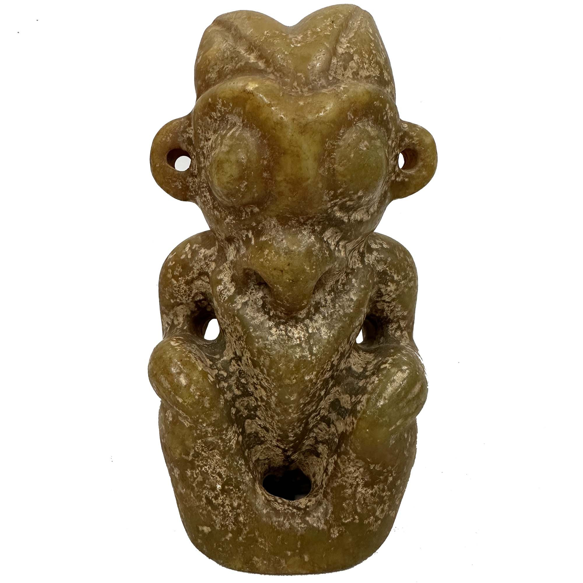 Vintage Chinese Reproduction of Neolithic Hongshan culture Carved Jade Figurine