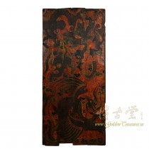 Antique Tibetan Painted Door Panel