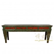 Antique Chinese 4 Drawers Painted Long Sofa Table/Console Table