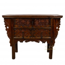 19 Century Antique Chinese Carved Shan Xi Console Table/Sideboard