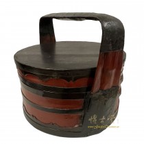 Vintage Chinese Hand Bamboo Wedding Basket/Lunch Box