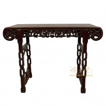 Vintage Chinese Rosewood Dragon Altar Table/Entry Console 
