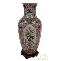 19 Century Antique Chinese Famille Rose Vase