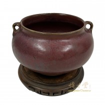 19 Century Antique Chinese Cow-pea Red Porcelain Jar/Vase