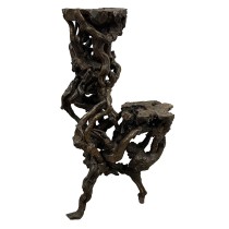 Mid-20th Century Chinese Natural Organic Tree Roots Plant Stand, Pedestal