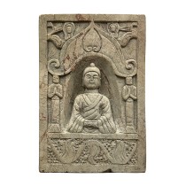 Antique Chinese Stone Temple Wall Sculpture/Buddha Wall Plaque