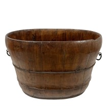 Late 19th Century Chinese Hand Made Wooden Wash/Laundry Basin