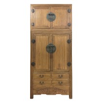 Early 20th Century Chinese Compound Wedding Armoire/Wardrobe 