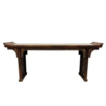 19th Century Antique Chinese Carved Altar Table/Sofa Table/Console