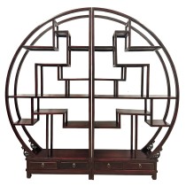 Mid-20th Century Chinese Carved Collector's Display Shelf/Room Divider