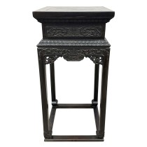 Early 20th Century Chinese Antique Carved Hardwood Stand
