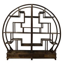 Mid-20th Century Chinese Carved Collector's Display Shelf/Room Divider