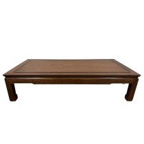 Mid-20th Century Chinese Rosewood Carved Coffee Table