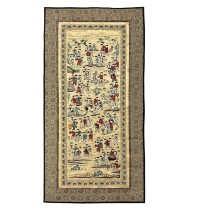 Vintage Hand Embroidered Chinese Silk Tapestry100 Children At Play 