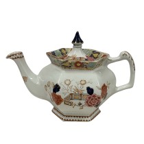 Antique Woods Ware Wincanton Hand painted Porcelain Teapot