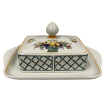 Villeroy & Boch Basket Rare Rectangular Covered Butter Dish