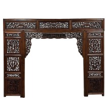 Early 20th Century Carved Chinese Wedding Bed Fascia/Bed headboard