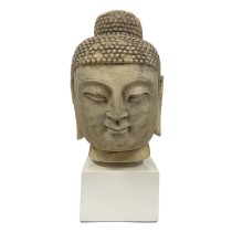 Early 20th Century Antique Chinese Carved Stone Buddha Head Sculpture